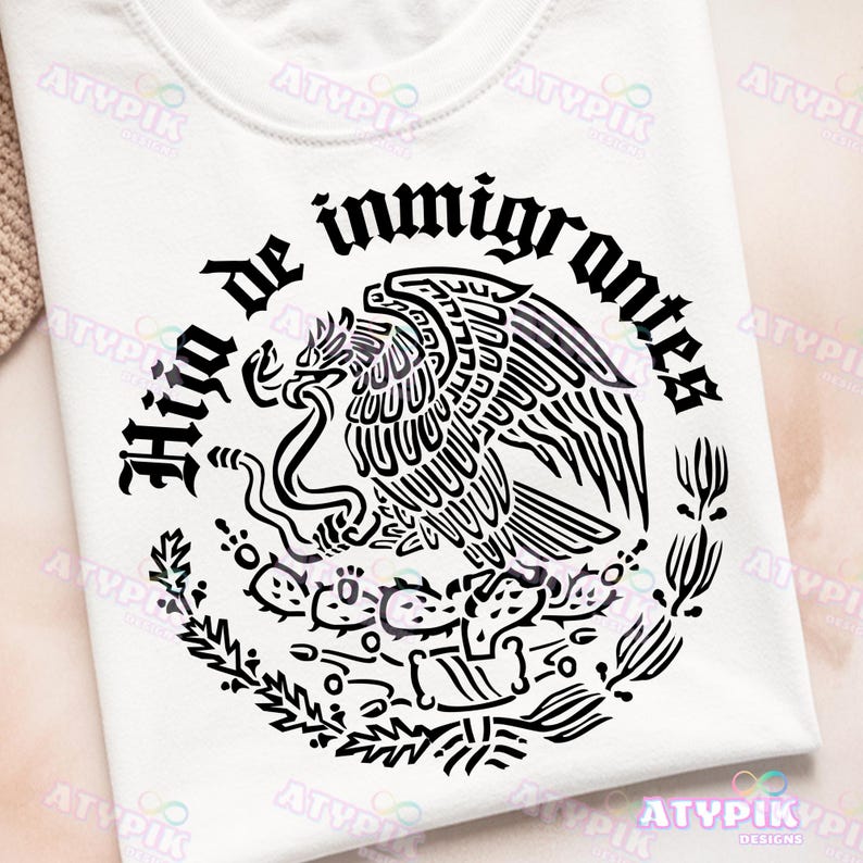 Hija de Inmigrantes SVG Latina Women svg png Spanish svg Mexican svg Sublimation Design Dtf Printing Shirt svg Hispanic svg Mexican Flag svg image 1