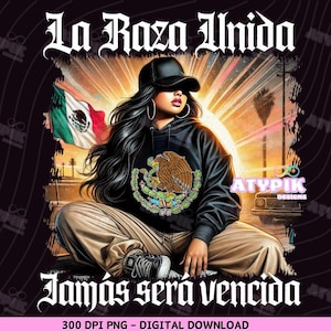 Mexicaanse png Latina Mexicana vrouw La raza unida png Mexico vlag kunst digitaal, sublimatie DTF shirtontwerp, viva mexico, chicana chicano png