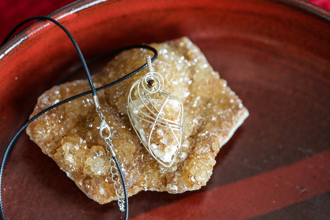 Beautiful Haunted Ridge Rootbeer Quartz Wrapped in Sterling Silver With ...