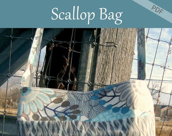 Messenger Bag pattern scallop front sling style Download Pattern Now