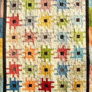 Quilt Pattern Sprockets Quilt Block Boy Quilt image 4