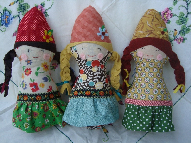 Gnome Doll Pattern, Woodland doll Download Pattern Now image 2