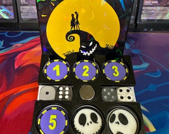 Nightmare Before Christmas Themed Token Box and Tokens