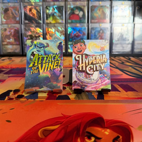 Lorcana Holographic Card Stickers – Magical Disney TCG Collectible Set
