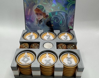Cinderella Stouthearted - Lorcana Token Box with Dice - Magical Inspired Accessory