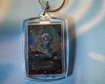 Lorcana Keychain - mini enchanted on both sides - pick your card to display