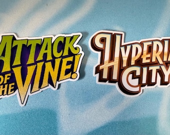 Lorcana White Vinyl Stickers For Set Organization (Includes Attack of the Vine and Hyperia City!)