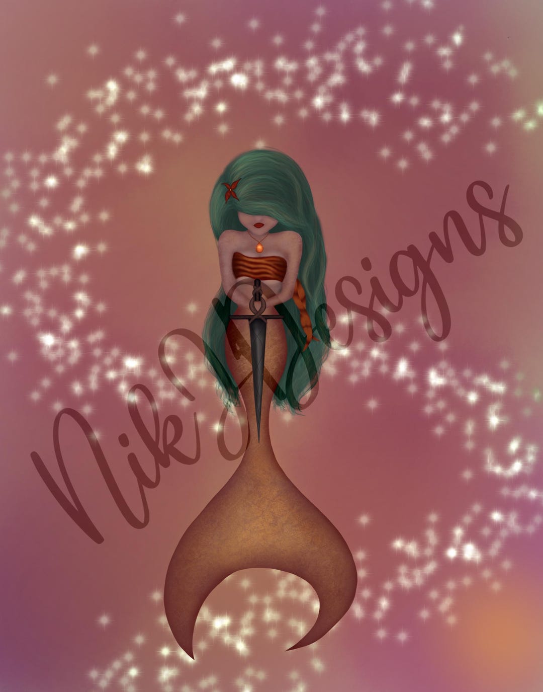 Pink Mermaid - Etsy
