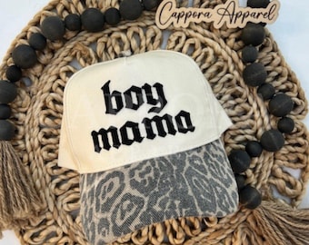 Junge Mama gestickte 3D Puff-Mütze | Trendy Mom Trucker Hat, Junge Mom Baseballkappe, Puff Stickerei Hut für Mütter, niedliches neutrales Mama Hut Geschenk