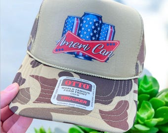 USA Trucker Hat – Otto Foam Red White & Blue Hat – Patriotic  display picture 1