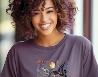 Comfort Colors® ''Magic Potion" T-Shirt | Halloween T-Shirt, Witchy Graphic Tee, Fall Halloween Shirt, Halloween Graphic T-shirt
