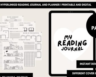 Diario de lectura: Registro, agenda y registro de lectura minimalista (descarga digital)