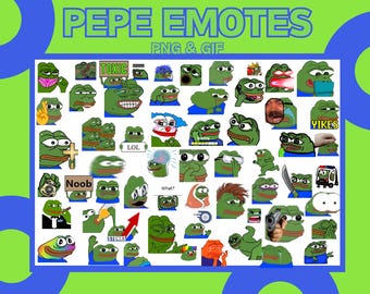 Emotes de la Rana Pepe: GIFs y PNG de memes divertidos para Discord y Twitch (descarga digital)
