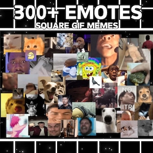 Discord Server Emote Channel Twitch Emoji Streamer Simple Meme Funny Square Gif Animated Streaming Bundle Emotes Pack Banner Tuber