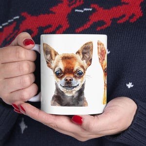 Chihuahua Love Ceramic Mug - Cute Dog Lover Gift, Pet-Themed Coffee Cup, Chihuahua Art, Animal Lover Mug, Gift for Her