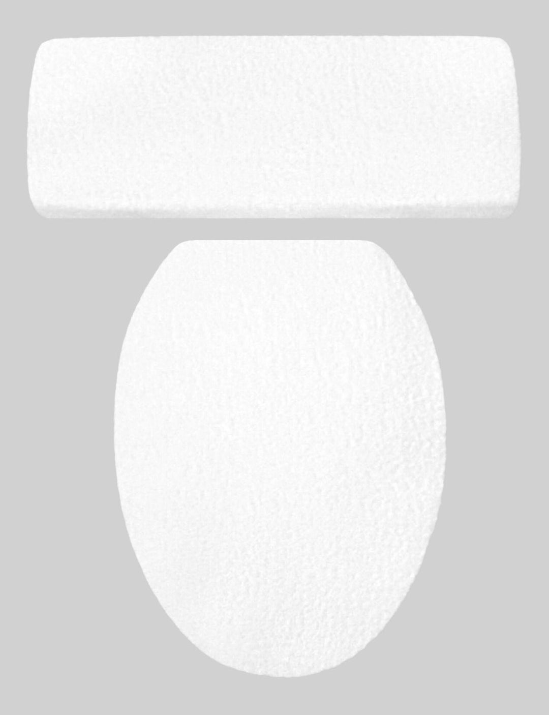 White Terry Cloth LINED Toilet Seat Lid & Tank Lid Cover Set Etsy