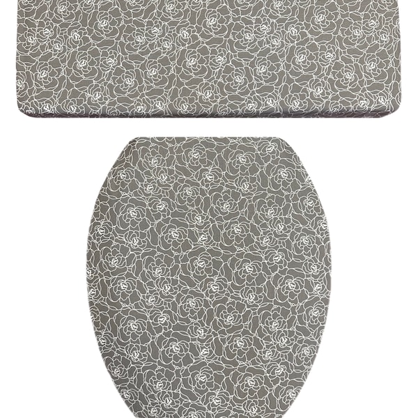 Elongated Toilet Lid Cover Etsy