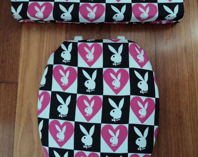 Playboy Bunny.... Toilet Seat Cover Set Etsy
