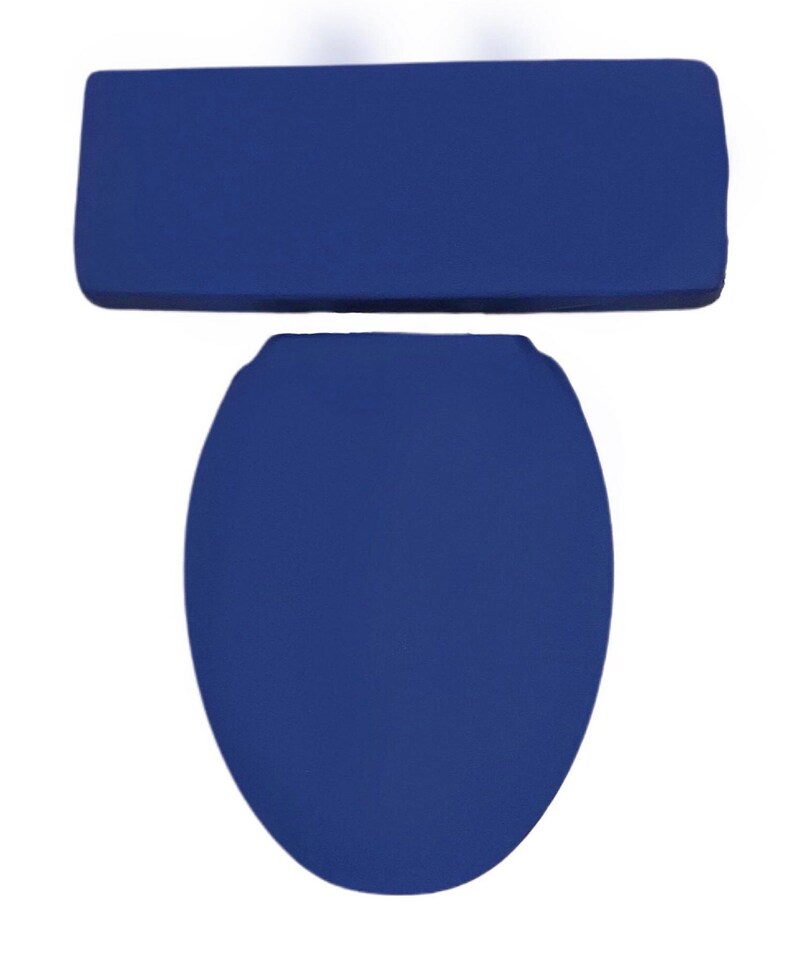 Solid Royal Blue LIGHT WEIGHT Toilet Seat Lid & Tank Lid Cover Etsy
