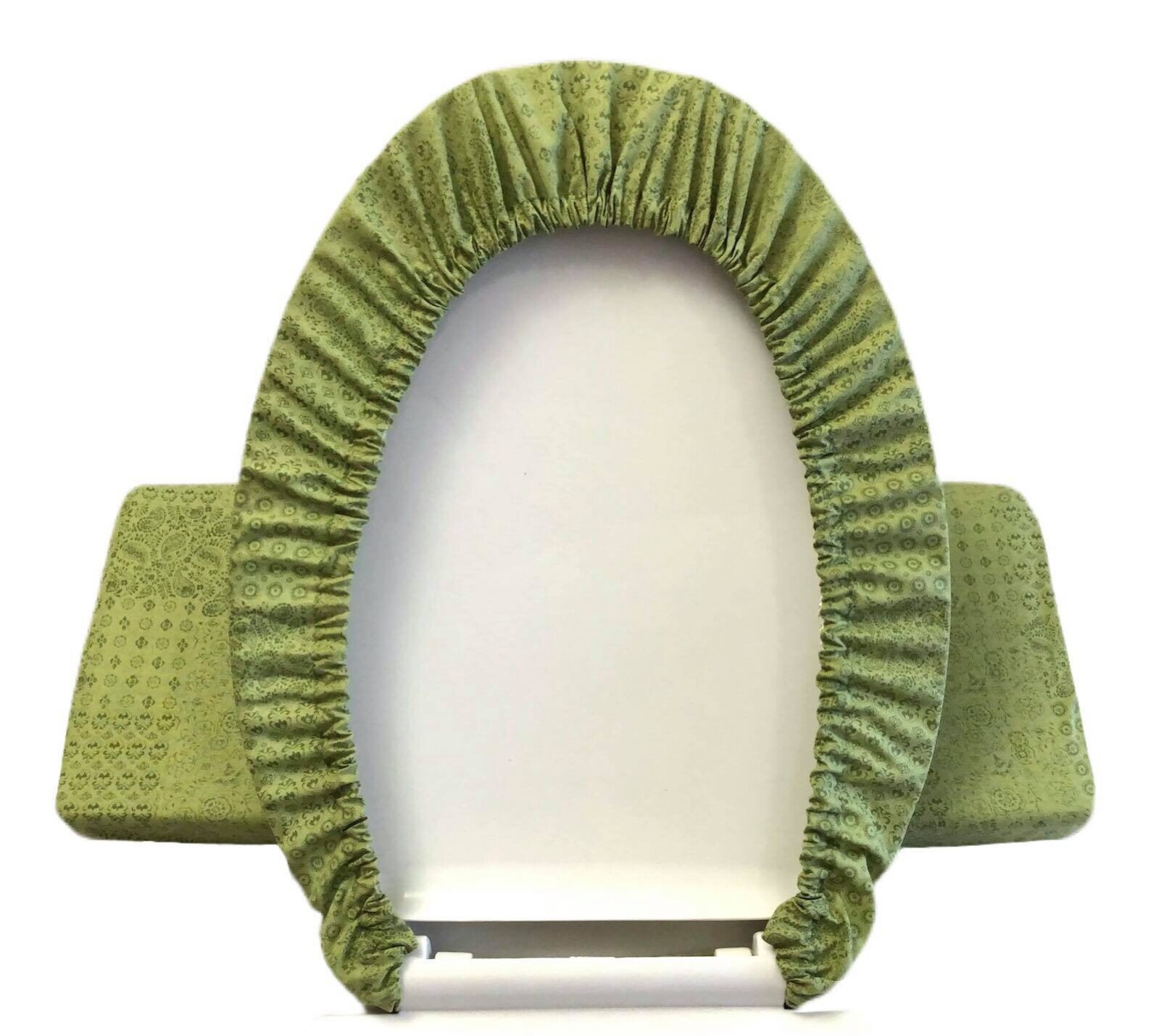 Sage Green Pattern Toilet Seat Lid &Tank Lid Cover Set Etsy