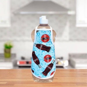 Coke Coca-Cola Bottles Dish Soap Bottle Apron - fits 25 oz.