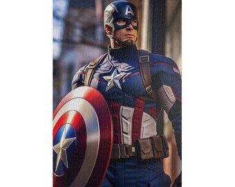 1014 gemustertes Captain America-Puzzle