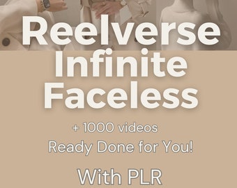 Reelverse - Infinite Faceless - video senza volto pronti da usare, rulli per far crescere il tuo Instagram con la direzione della vendetta.