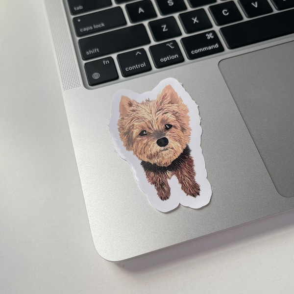 Yorkie Sticker - Hand-drawn Die Cut Decal