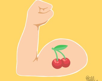 Armcherry Die Cut Sticker