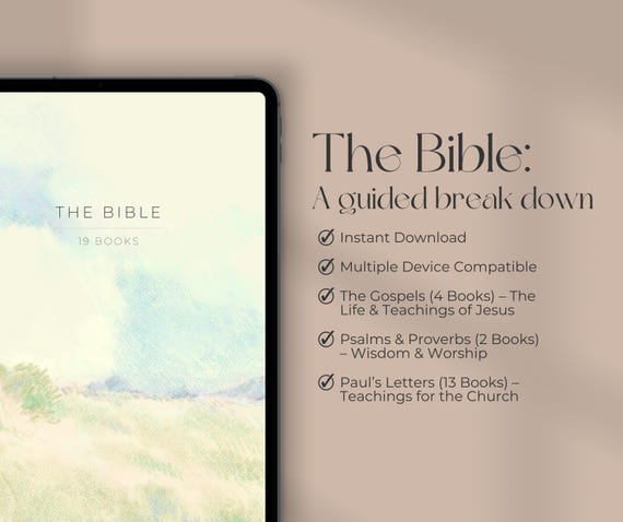Bible Study Breakdown | Printable Bible Summary Sheets | Gospels, Psalms, Proverbs, & Paul’s Letters