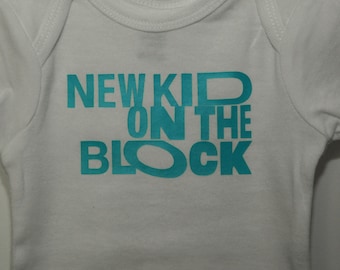 New Kid On The Block Baby Bodysuit Aqua 0-3 months NKOTB