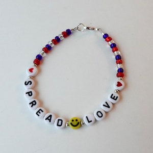 Spread Love Clasp Friendship Bracelet NKOTB image 1
