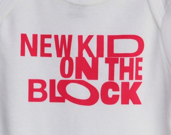 New Kid On The Block Baby Bodysuit Pink 0-3 months NKOTB