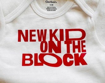 New Kid On The Block baby bodysuit Red 0-3 months NKOTB