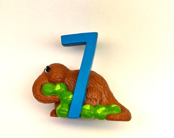 Mr. Snuffleupagus plastic figure cake topper