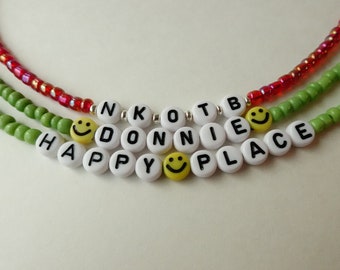 NKOTB Happy Place Donnie Beaded Bracelet set of 3 size 6