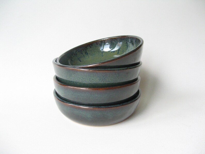 Pottery Bowls Stoneware Bowls Set of Soup Bowls Pottery Bowls Set of 4