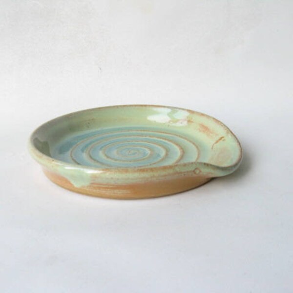 Pottery Spoon Rest, Ceramic Spoon Rest