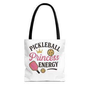 Pickleball Princess Energy Tote Bag, Perfect for Sports Lovers, Summer Outings, Gift for Athletes, Fun Gym Bag, Playful Pickleball Accessory
