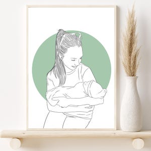 Personalisierter Patinvorschlag - Willst Du meine Patin werden Rahmengeschenk, individuelle Fotoillustration