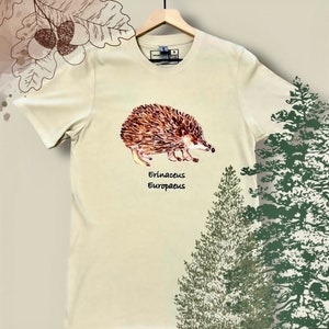 Hedgehog T-Shirt , Cute Hedgehog Tee Unique Animal T-Shirt, Wild Animal Tee, Hedgehog Tee, Stylish T-shirt, Animal Sketch tshirt