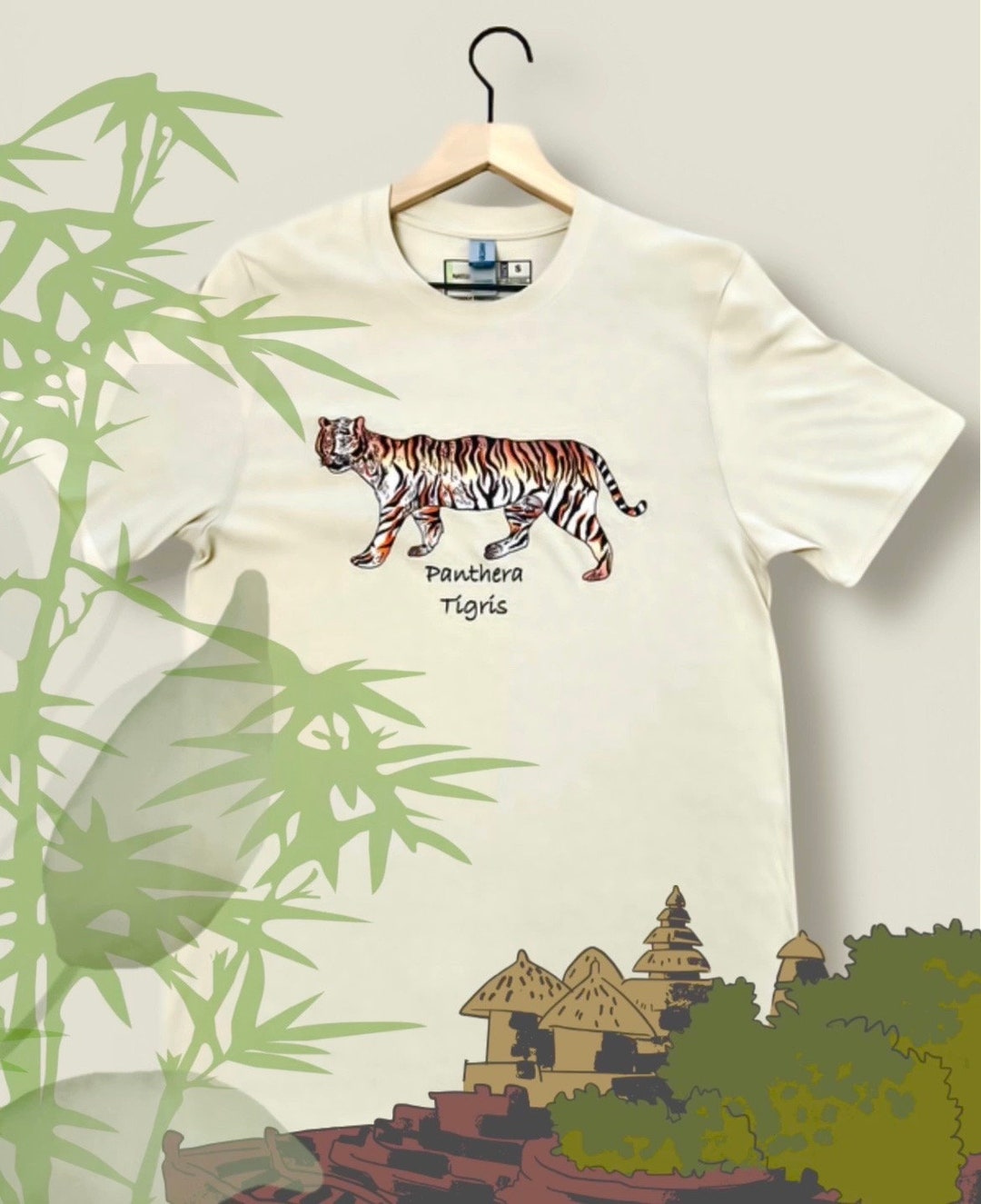 0000~Tiger Printed T-shirt main image 1
