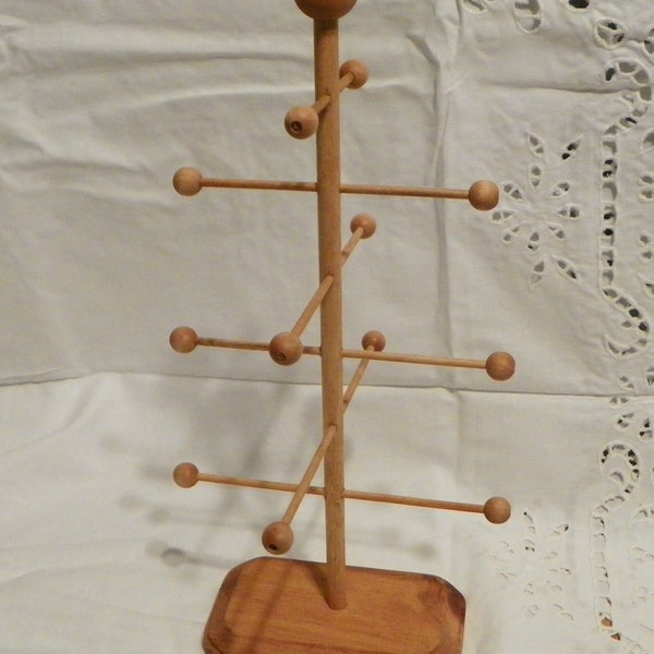 Wooden Dowel Ornament Tree with 6 branches (12 inches)