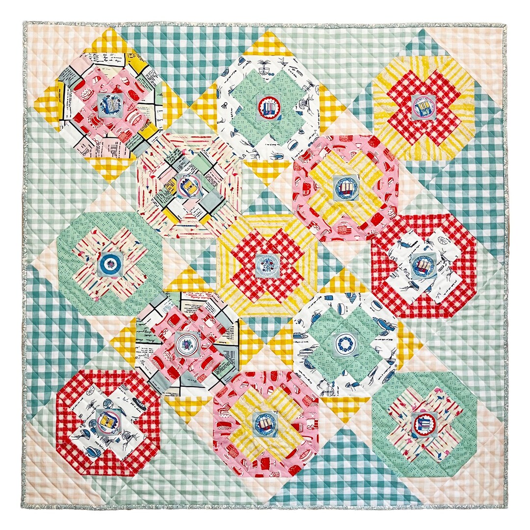 Vintage-inspired Churn Dot Quilt Pattern 3 Sizes PDF Download - Etsy ...