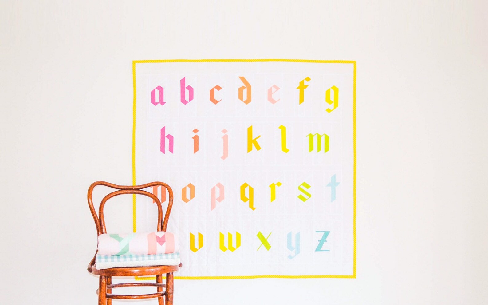 Blackletter Alphabet Quilt Pattern BUNDLE Uppercase Lowercase FPP ...