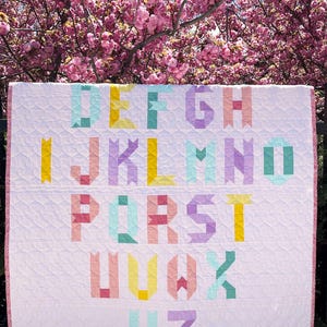 Alphabet Quilt Pattern PDF Digital Download Ribbon Letters - Etsy