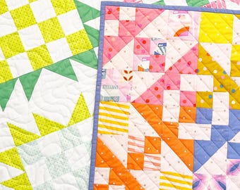 Quilt Anleitung Sonnenblume Aufnäher und Zuckerwürfel PDF Bundle