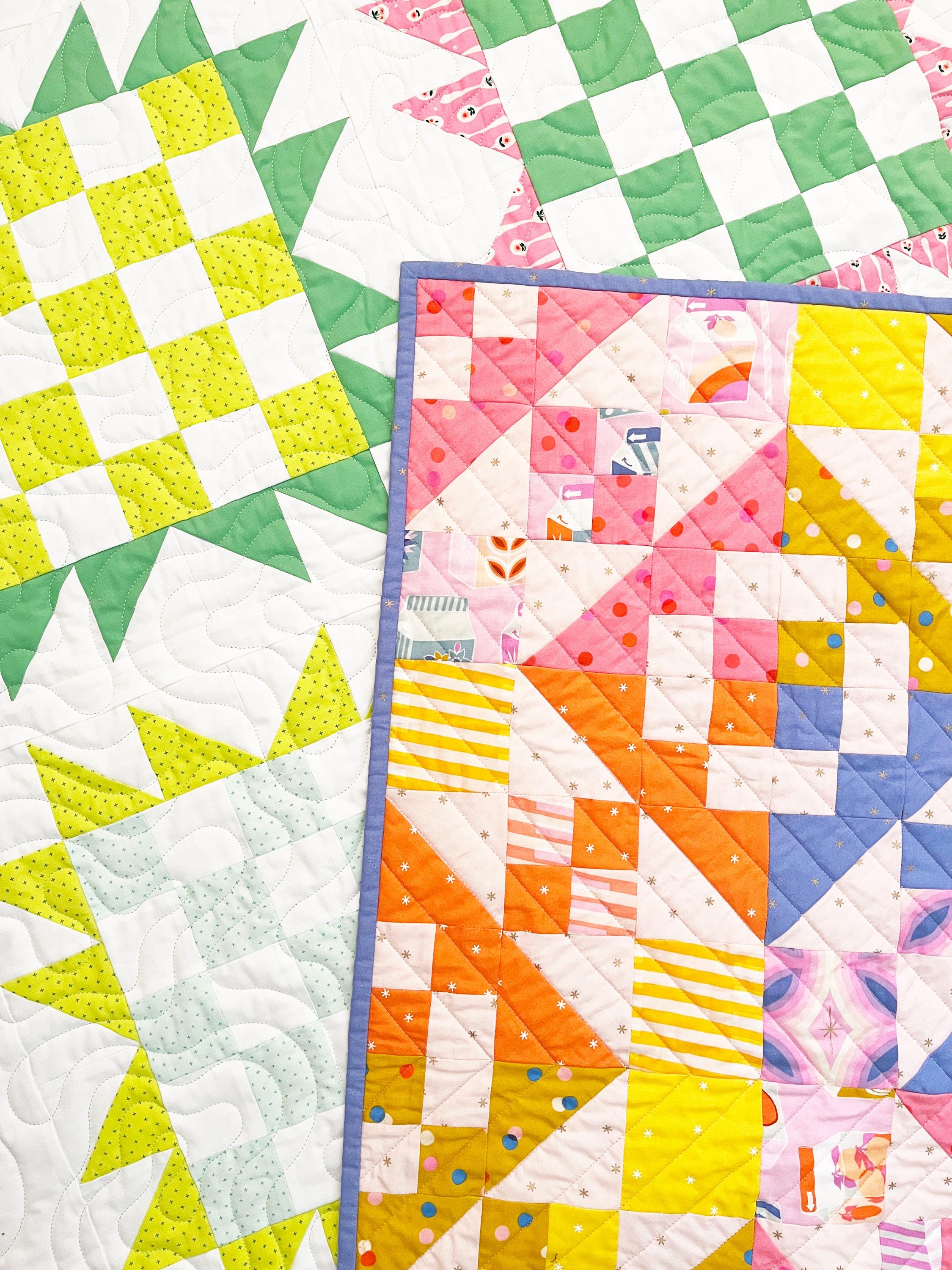 Quilt-Muster-PDFs | Sonnenblumen Aufnäher mit Zuckerwürfeln