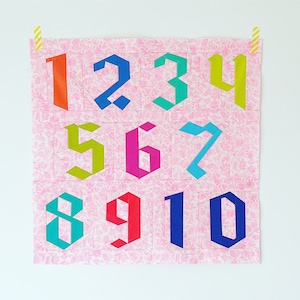 Number Quilt Square Pattern | Blackletter | FPP PDF