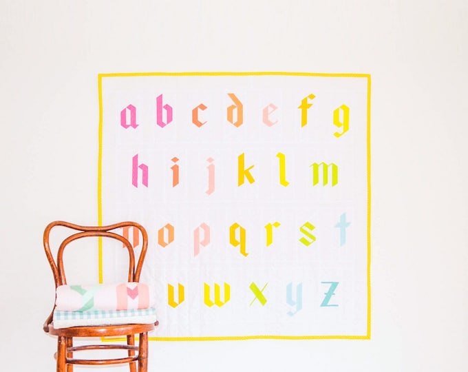 Alphabet Quilt Pattern PDF Digital Download Ribbon Letters - Etsy Canada